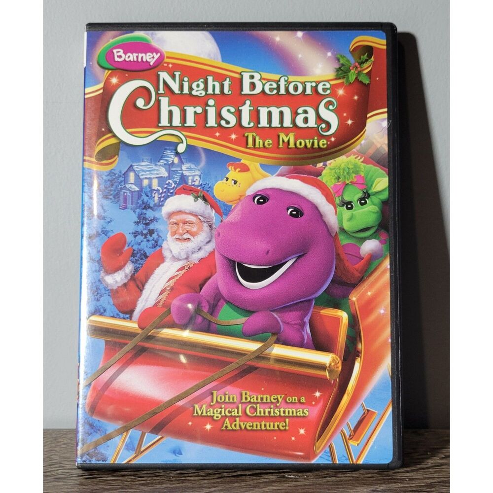 Barney Night Before Christmas The Movie DVD Tested Approx.‎ 57 Minutes Pre-Owned